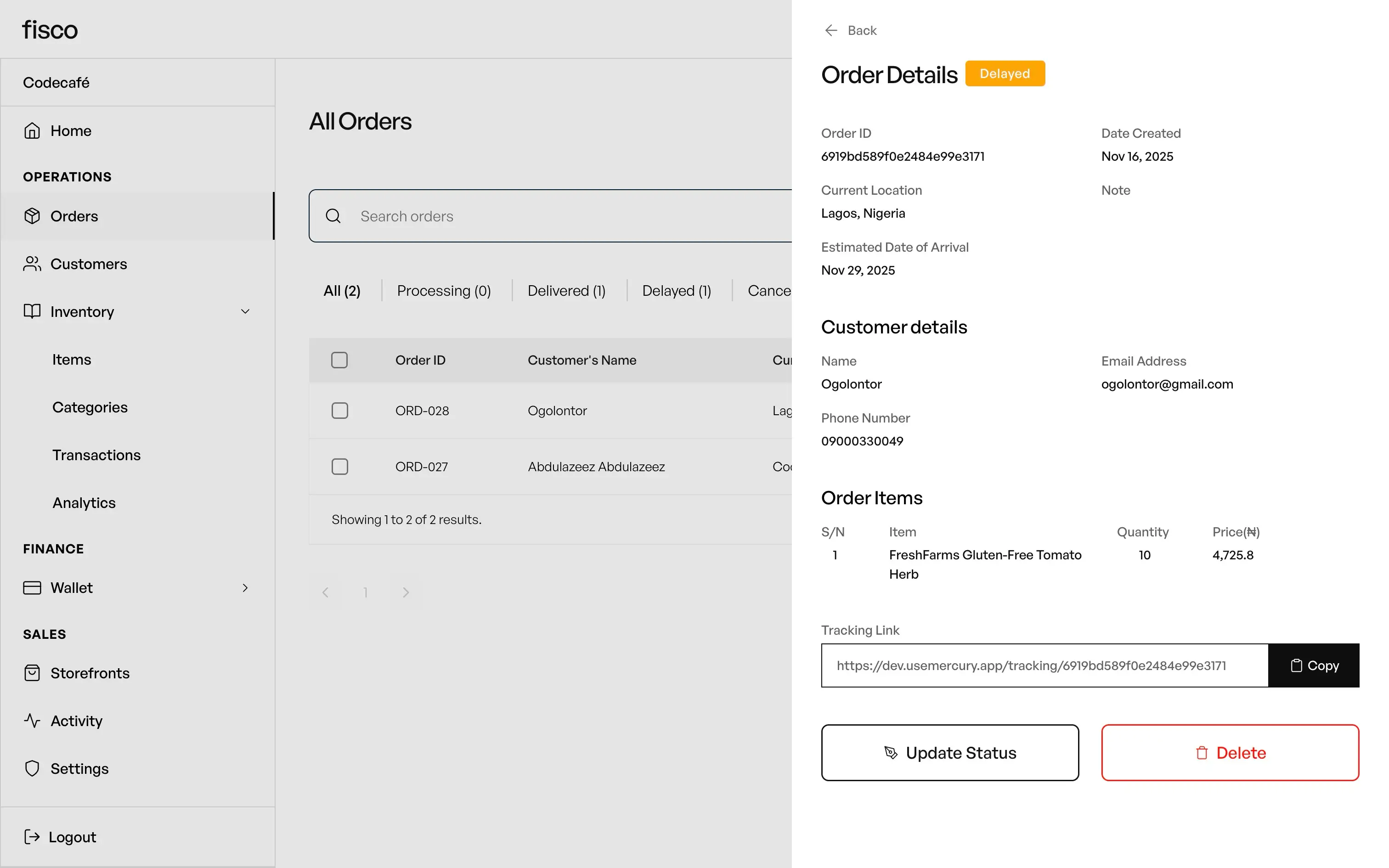 Analytics dashboard showing charts and data.